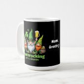 Shamrocking with My Gnomies おもしろい St. Patrick's コーヒーマグカップ (正面左)