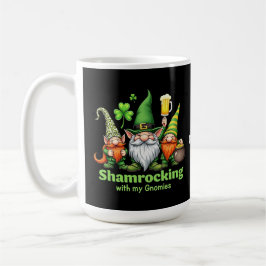 Shamrocking with My Gnomies おもしろい St. Patrick's コーヒーマグカップ