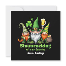 Shamrocking with My Gnomies おもしろい St. Patrick's