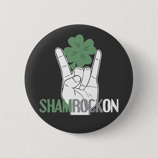 ShamRockOn 缶バッジ (正面)