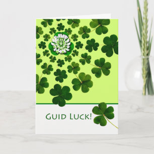 ShamrocksとのGuid Luckスコット言語 カード