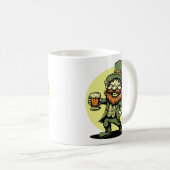 Shamrocks and Shenanigans St. Patrick's Day コーヒーマグカップ (正面右)