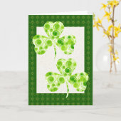 Shamrocks- Card カード (黄色い花)