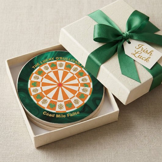 Shamrocks & Celtic Knots Irish Pub コースター