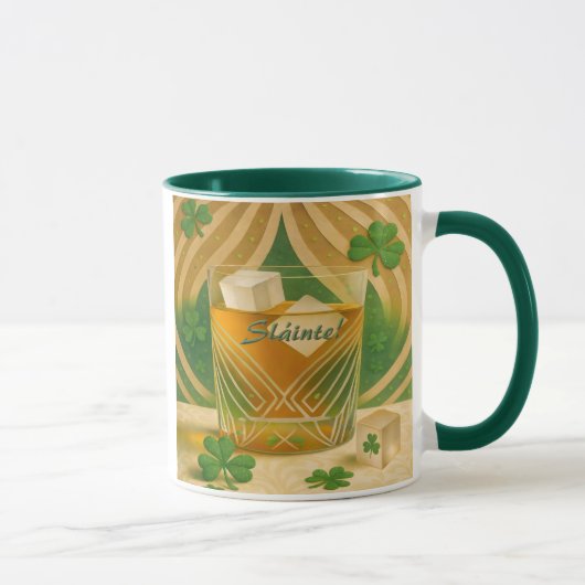 Shamrocks Irish Whiskey Tumbler "Sláinte!" マグカップ (右)