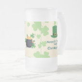 Shamrocks, leprechauns & Pot of Gold Frosted Beer  フロストグラスビールジョッキ (正面右)