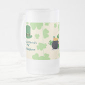 Shamrocks, leprechauns & Pot of Gold Frosted Beer  フロストグラスビールジョッキ (正面左)