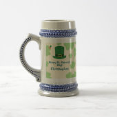 Shamrocks, leprechauns & Pot of Gold Stein ビールジョッキ (左)