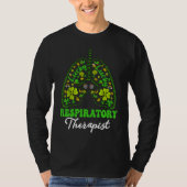 Shamrocks Respiratory Therapist RT St Patrick's Da Tシャツ (正面)