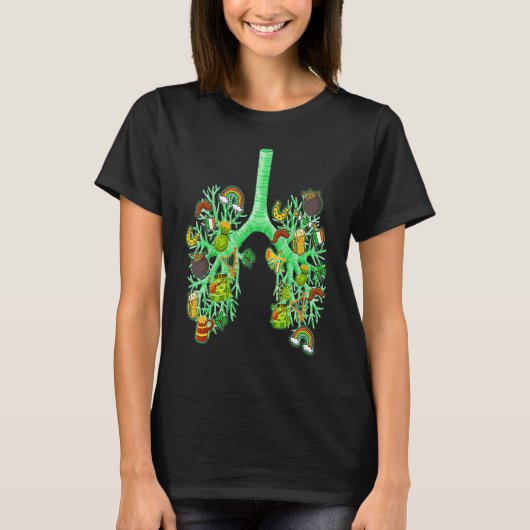 Shamrocks Respiratory Therapist RT St Patrick's Da Tシャツ (正面)