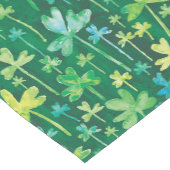 Shamrocks St. Patrick's Day Dark Green ショートテーブルランナー (コーナー)