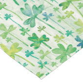 Shamrocks St. Patrick's Day Green ショートテーブルランナー (コーナー)