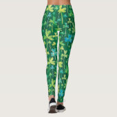 Shamrocks St. Patrick's Day Green Leggings レギンス (裏面)