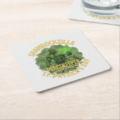 Shamrockzilla Peacekeeper: St. Patrick’s Day Kaiju スクエアペーパーコースター (アングル)