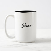 SHANAのマグ-限定版の黒!! ツートーンマグカップ (左)