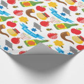 Shana Tova白い背景 ラッピングペーパー (角)