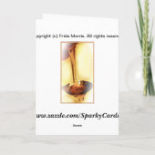 Shana Tova -幸せで新しいユダヤ人年Rosh Ha Shana シーズンカード (裏面)