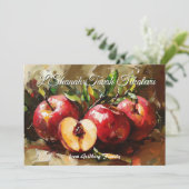 Shana Tova Apple Orchard Blessings Card 招待状 (スタンド正面)