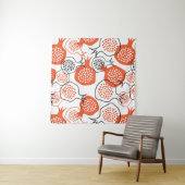 SHANA TOVA CARD,Rosh Hashanah Greeting Card, WITH タペストリー (インサイチュ(横))