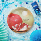 Shana Tova Rosh Hashanahのユダヤ人の新年 ペーパープレート (パーティー)