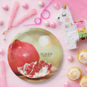 Shana Tova Rosh Hashanahのユダヤ人の新年 ペーパープレート (パーティー)