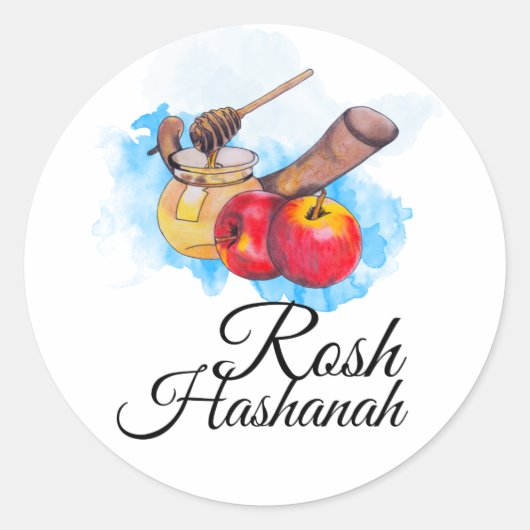 Shana Tova / Rosh Hashanah ラウンドシール (正面)
