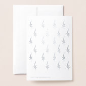 Shanah Tovahカスタマイズ – シルバーまたは金ゴールド 箔カード (裏面封筒付き)