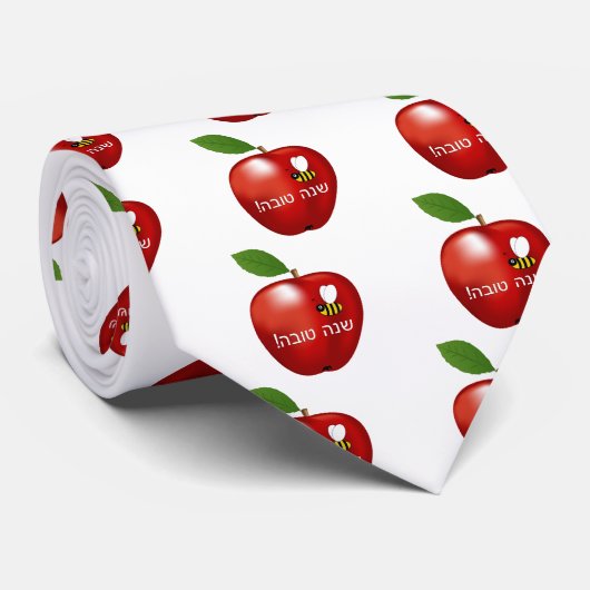 Shanah Tovah Rosh Hashanahのユダヤ人の新年 ネクタイ (ロール)