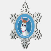 Shaneろば スノーフレークピューターオーナメント (右)