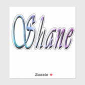 "Shane" Colorful Shane Name, シール (シート)