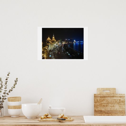Shanghai Bund ポスター (キッチン)
