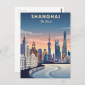 Shanghai Bund china Travel ポストカード (正面/裏面)