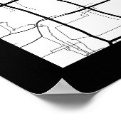 Shanghai China Map ポスター (角)