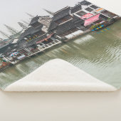 Shanghai, China, Mar 30, 2017, Wooden historic bui シェルパブランケット (3/4)