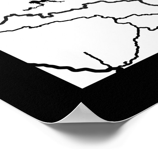 Shangrao China City Map ポスター (角)