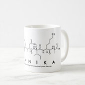 Shanikaペプチド名mug コーヒーマグカップ (正面右)