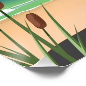 Shanklinビーチの島のライトトラベルポスター。 ポスター (コーナー)