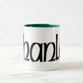 Shanleyのケルト族のドラゴンのマグ ツートーンマグカップ (中央)