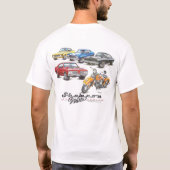 Shannonのワットの芸術及びデザイン筋肉車およびバイク Tシャツ (裏面)