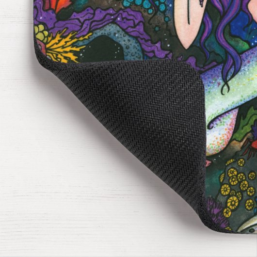 "Shannon"の人魚のファンタジーの妖精 マウスパッド (コーナー)