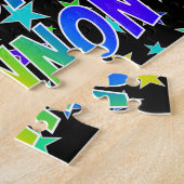 「SHANNON」名、おもしろい「ハッピーバースデー」 ジグソーパズル (側面)