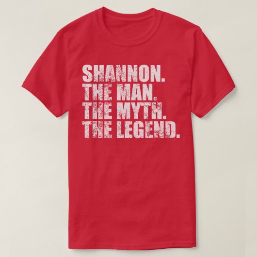 ShannonShannonファミリー名Shannon姓Shann Tシャツ (デザイン正面)