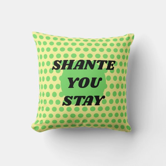 "ShanteまたはSashay遠くにか"。は 両面キャッチフレーズ クッション (正面)