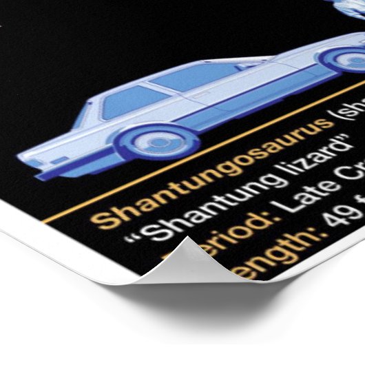 Shantungosaurus - Biology Jurassic ポスター (角)