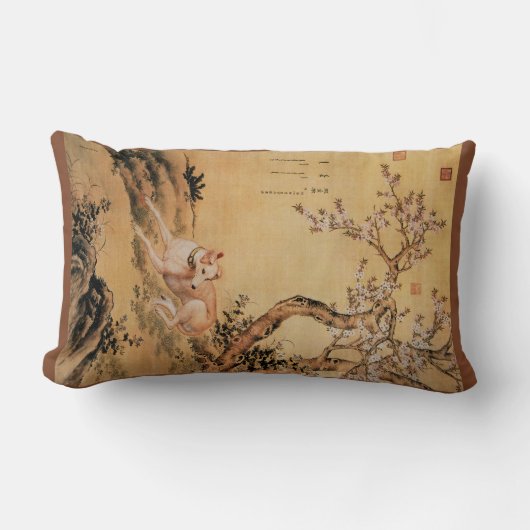 Shanxingのオオカミの~の睒星狼の~Greyhoundの~Giuseppe Castiglio ランバークッション (正面)