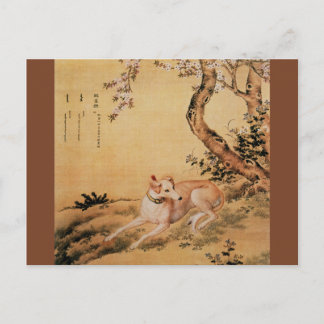 Shanxing Wolf ～睒星狼～Greyhound～Giuseppe Castiglione ポストカード