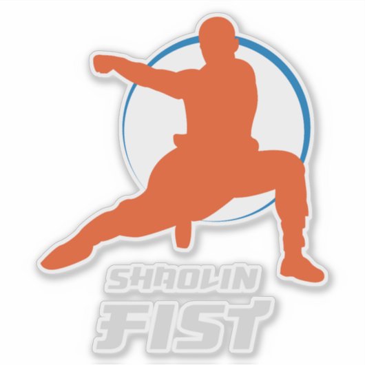 Shaolin Fist Kung Fu Warrior シール (正面)