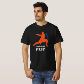 Shaolin Fist Kung Fu Warrior Tシャツ (正面フル)