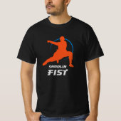 Shaolin Fist Kung Fu Warrior Tシャツ (正面)
