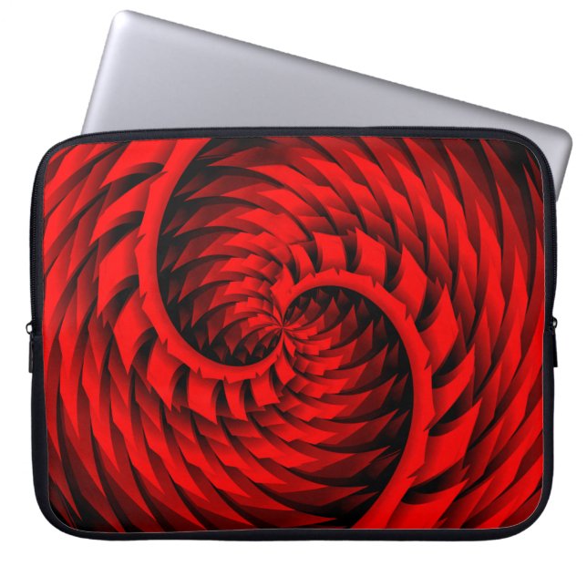 Shape3d、3d背景ユニーク、3d gの3D新規デザイン ラップトップスリーブ (正面)